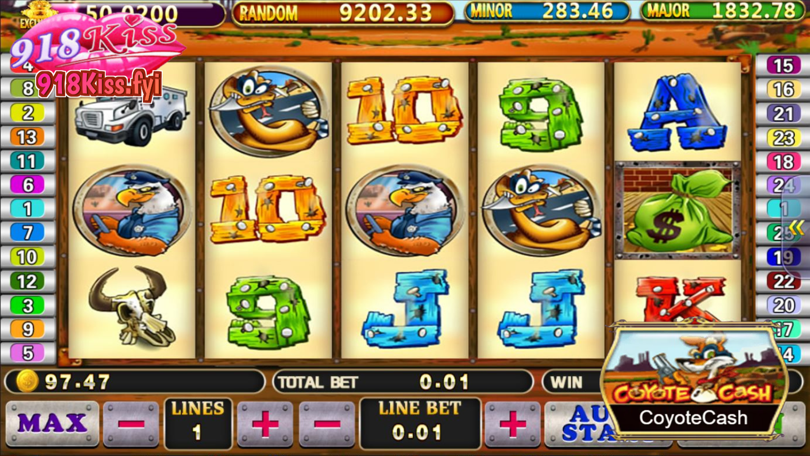 Coyote Cash slot